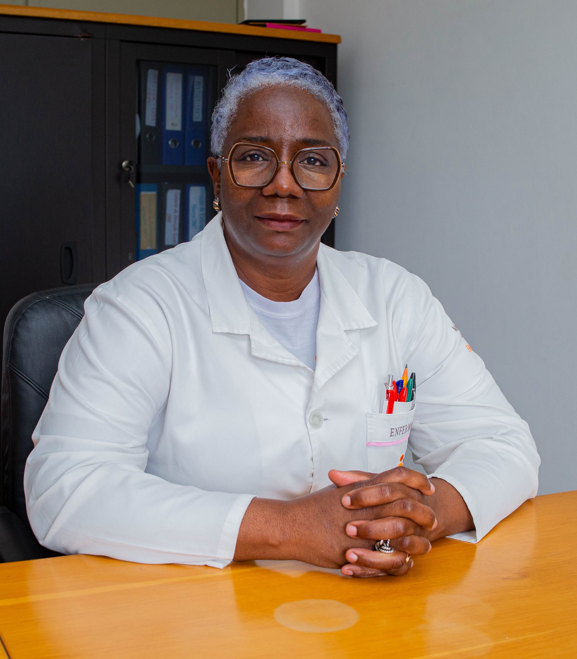 Enfª Maria J. Mangumbala / Directora de Enfermagem